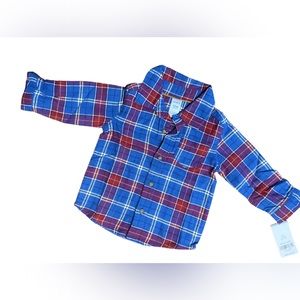 Toddler Plaid button up flannel size 12 months
